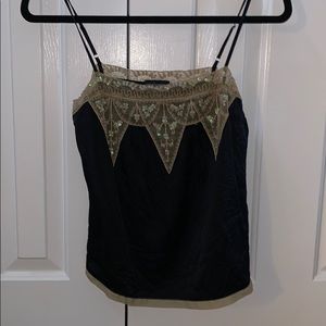 Moda Black Sequin Tank
